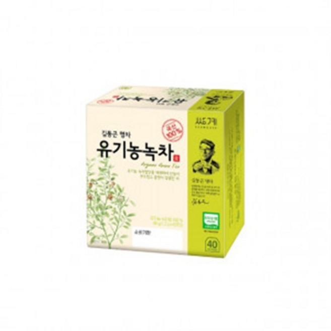 쌍계명차 김동곤 명인이 만든 국내산 유기농 녹차 작설, 1.2g, 40개입, 1개