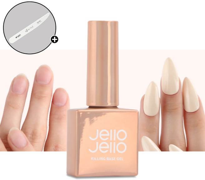 젤로젤로 NO히팅 고유지력 킬링베이스젤 10ml + 엔리안 나이프파일 증정, 1