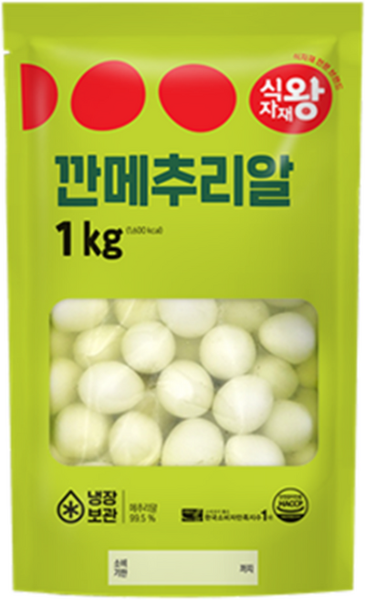식자재왕 깐메추리알, 2개, 1kg