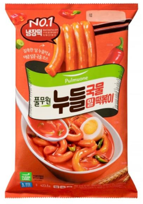 풀무원 밀 누들 국물떡볶이 (2인분), 26개, 423.5g