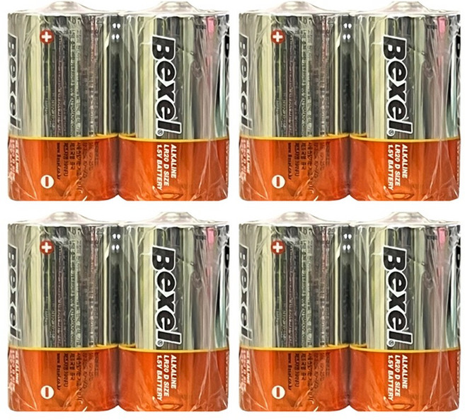 벡셀 알카라인 건전지, 1개입, 8개