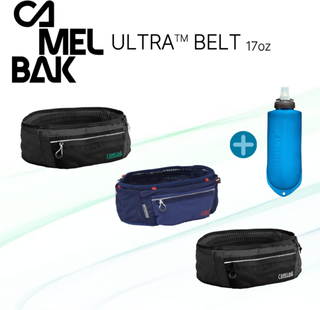 카멜백 울트라 벨트 런닝벨트 허리색 500ml 플라스크 포함, 에디션 블랙, 1개