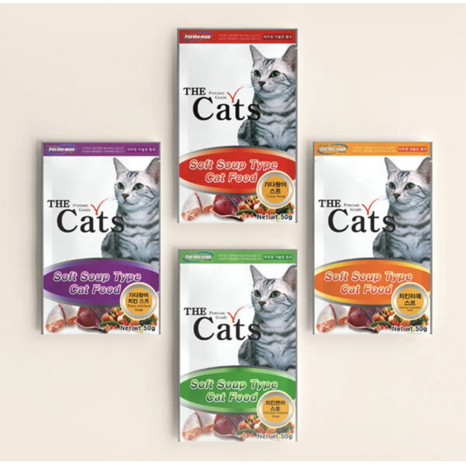 더캣츠 치킨연어 스프 50g 고양이 파우치간식, 치킨연어맛, 1개