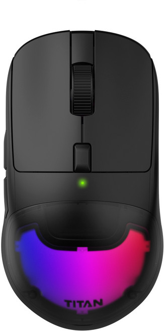 제닉스 TITAN GC WIRELESS 핫스왑 무선게이밍마우스(프로버전), BLACK