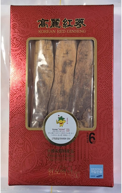 고려6년근홍삼특대편(10뿌리이하)300g 천오백년 홍삼국내산100% 6년근정품인증 PGI인증 프리미엄 제품, 1, 300g, 1개