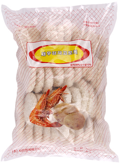 사리원 새우감자고로케 3kg, 8개