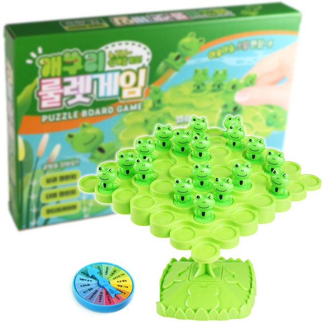 재미모리 개구리 룰렛 게임 보드게임 선물 사은 판촉 아이큐 증진 치매예방 여행, 1개