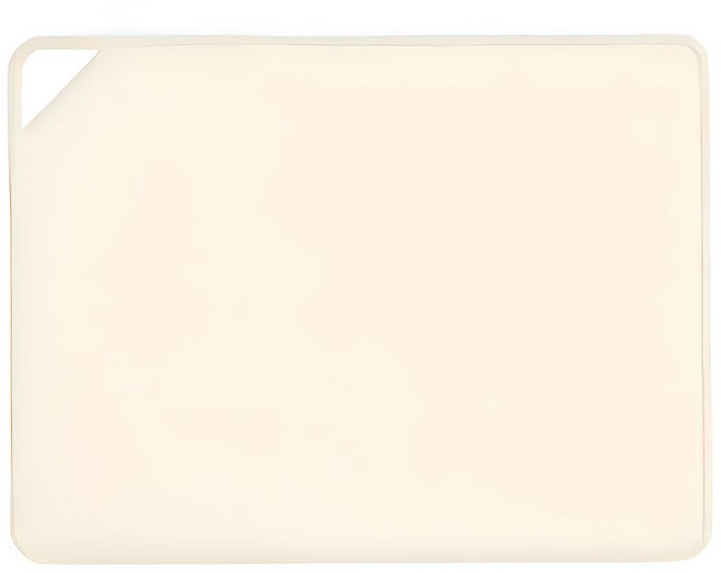 오제브 물넘침방지 고리형 반려동물 강아지 식기매트 대형 60 x 40, 1개, 크림