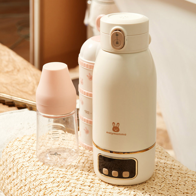 이지맘마 휴대용 분유포트 무선 아기 여행용 분유 보온병 히팅기