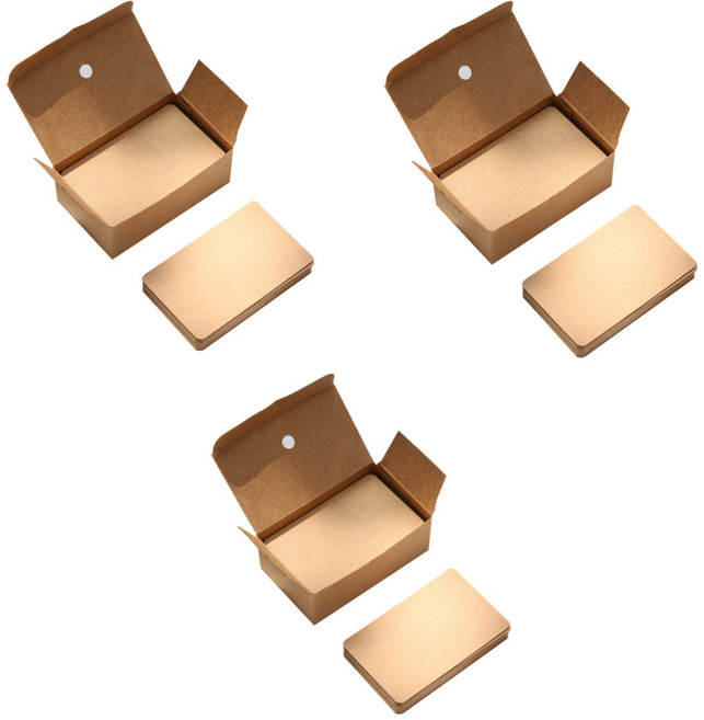 벨라민 두꺼운 메모지, 3개, 100매, 크래프트