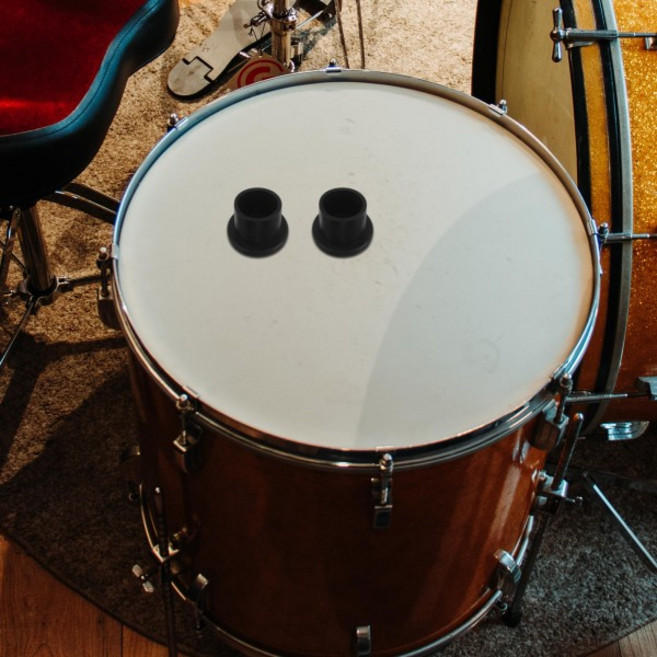 4pcs 전기 드럼 매트 교체 고무 스탠드 38mm 튜브 침묵 연습 방음 킥 페달 커버 내구성