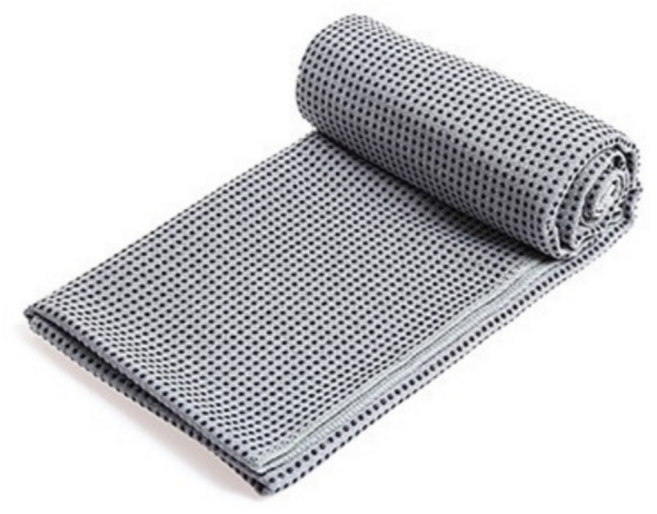 논슬립 요가타월 수건 요가 운동 매트 타올 담요, 그레이, 솔리드요가타월, 1개