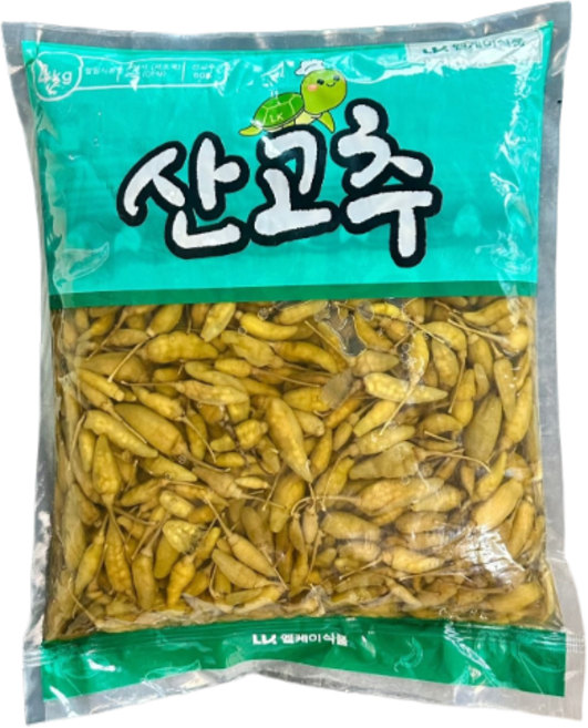 엘케이식품 산고추 절임 장아찌 대용량 업소용 4kg, 1개
