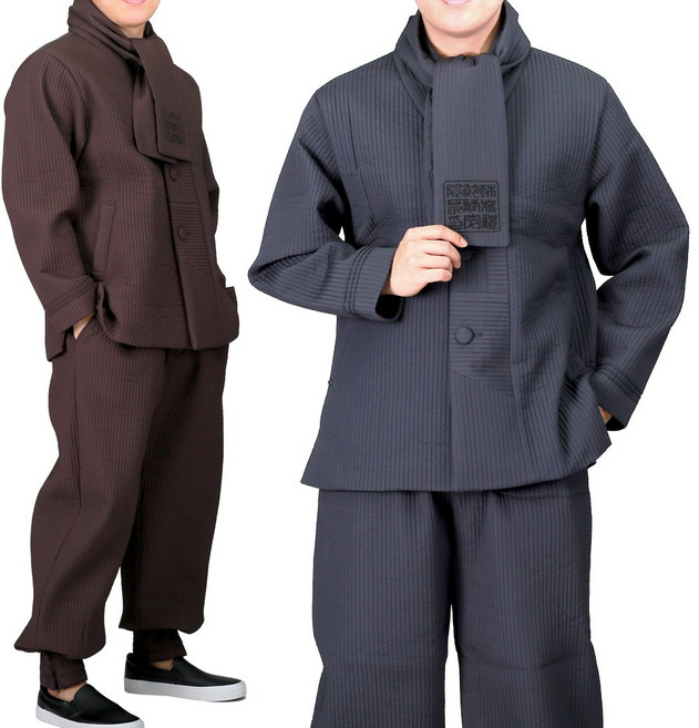 MM246 남자 겨울한복 무광골지 저고리+바지 생활한복 개량한복