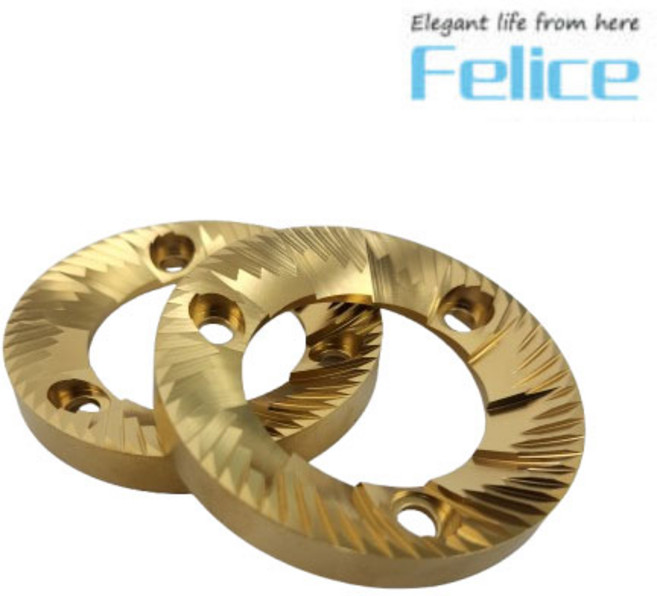 [정품]FELICE 펠리체 FM60 커피그라인더 티타늄날 64mm 플랫버 교체 BURR 버 부속 부품, 1개