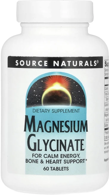 Source Naturals 마그네슘 글리시네이트 60정, SourceNaturals마그네슘글리시네이트60정, 1개 - 쿠팡