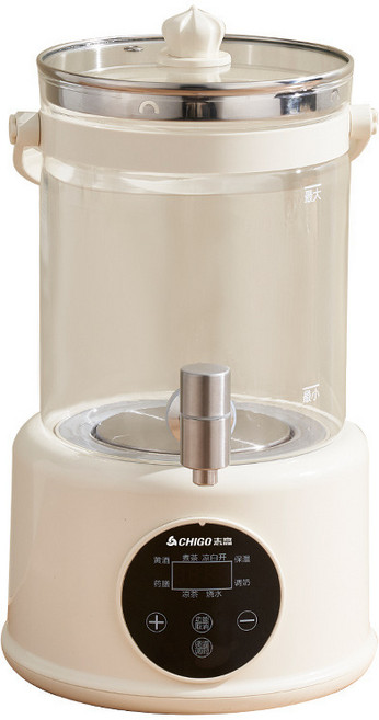 CHIGO 志高 多功能玻璃養生壺, 不帶濾網, 1個, 2.8L