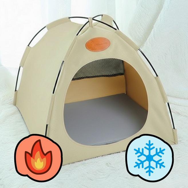 비니퍼니 반려동물 사계절 하우스 쿨하우스 숨숨집, 1개, 아이보리