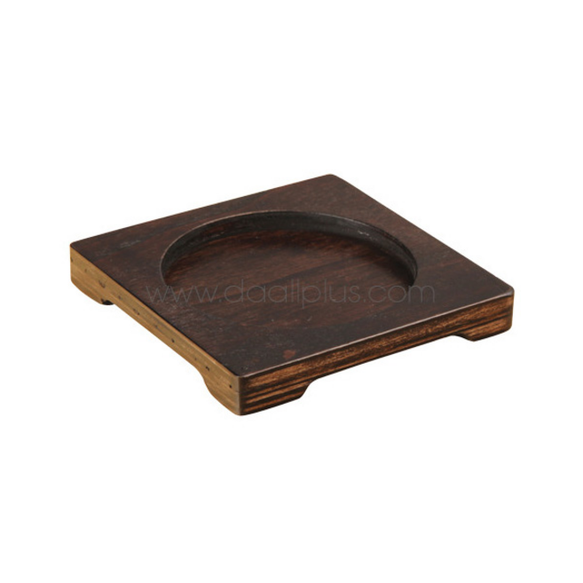 월넛 나무 사각 뚝배기받침 7size, 1개