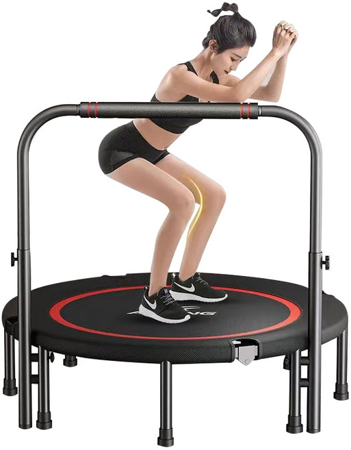 Farry 성인 아기 트램펄린 점핑머신 접이식 트램폴린 점핑머신 원터치 원형트램폴린 전신운동 방방이 점핑다이어트, 블랙