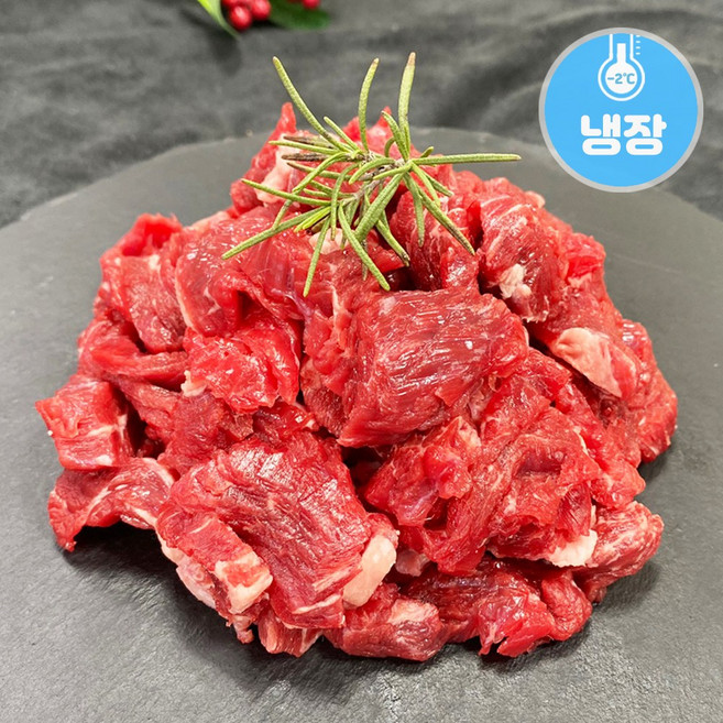 농협안심한우 한우 일반 국거리 1등급이상 냉장 한성미트뱅크, 500g, 4개