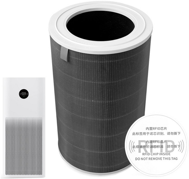 샤오미 미에어 4 프로 PRO 스마트 공기청정기 호환 필터 AC-M15-SC 헤파+탈취+RFID칩 세트, 1개, 미에어4 PRO