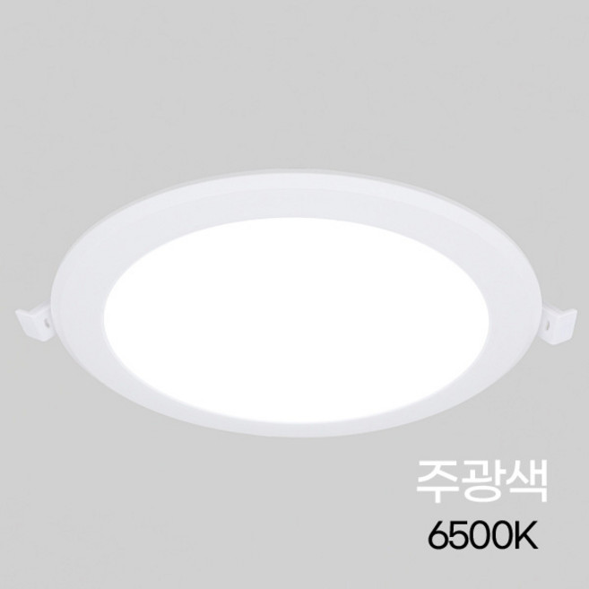 비츠온 LED 다운라이트 6인치 15W 슬림 방습형 매입등, 화이트+주광색, 4개