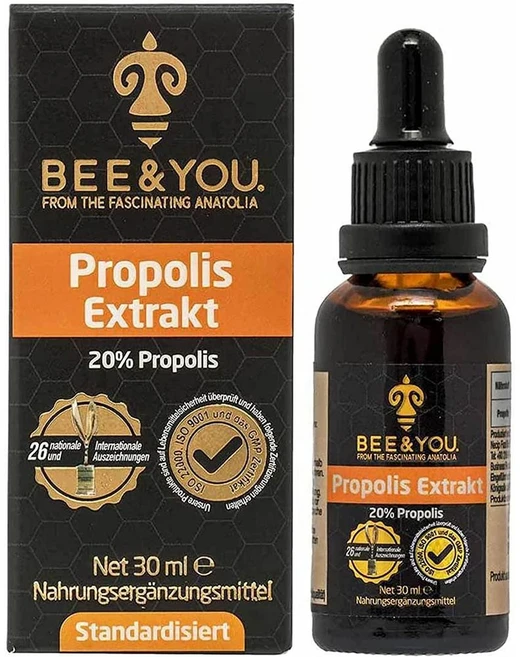 독일 BEE&YOU 프로폴리스 드롭 20% 팅쳐 30ml x 2개 - 쿠팡