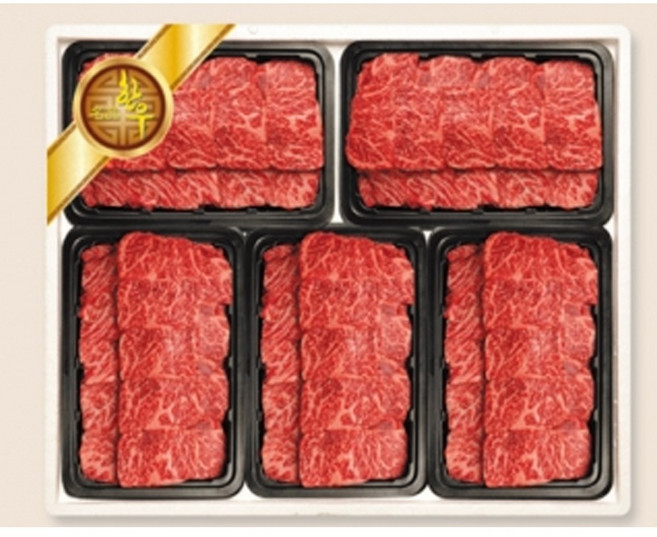 (주)가천린포크 명품 한우 선물세트1호 (갈비살 400g 5pack 총 2kg)