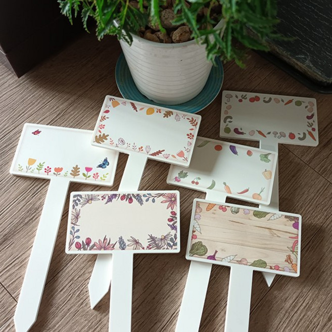 식물이름표 / 꽃 나무 텃밭 작물 이름표, Design N0. 05, 1개