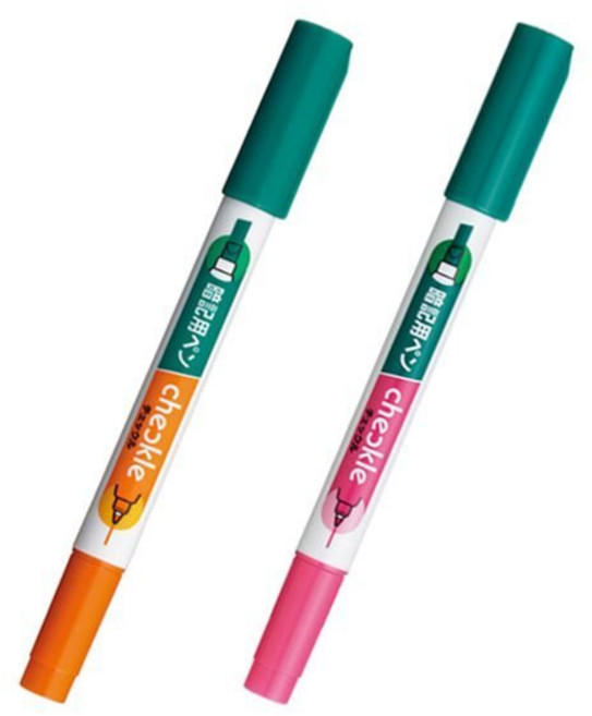 고쿠요 암기용 마킹 체크용펜, 블루오렌지