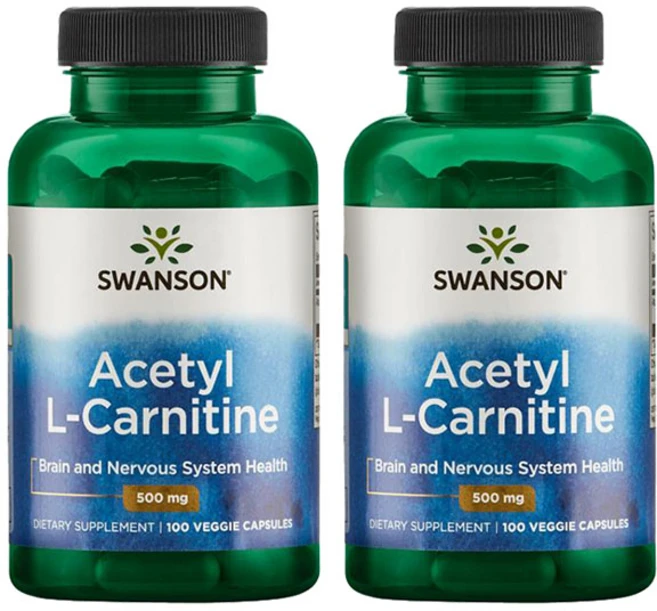 스완슨 아세틸 L-카르니틴 500mg 베지 캡슐, 100개입, 2개, 100정 - 쿠팡