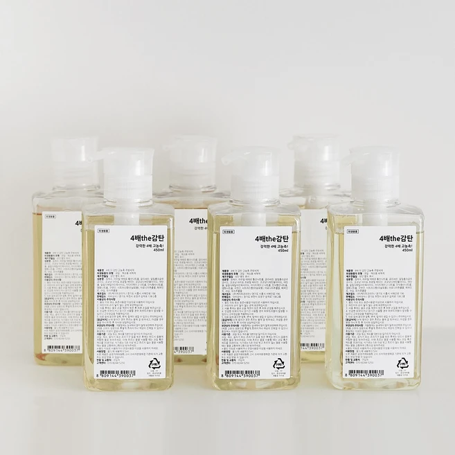 4배더감탄 초고농축 1종 주방세제, 6개, 450ml - 쿠팡