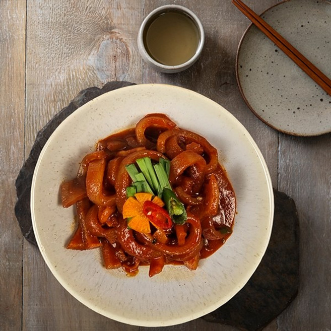 클릭 막꿔스 매콤 양념 돼지 껍데기, 1개, 350g