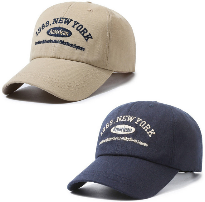 수지나 남녀공용 뉴욕 볼캡 모자 2개세트