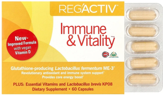 Dr. Ohhira's Reg'Activ™ Immune & Vitality™ 캡슐 60정 Ohhira's (닥터 오히라), 1개 - 쿠팡