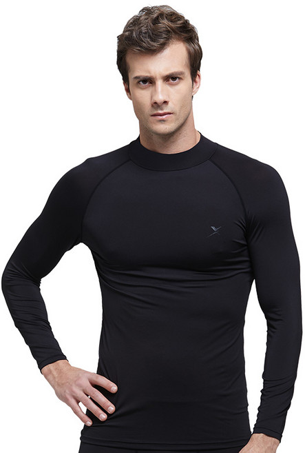 기어엑스 남성용 일반 여름 긴팔목넥 냉감 언더레이어 상의