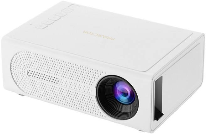 ANYOU 2025년 신품 미니 빔 프로젝터 가정용 캠핑 휴대용, M200S흰색