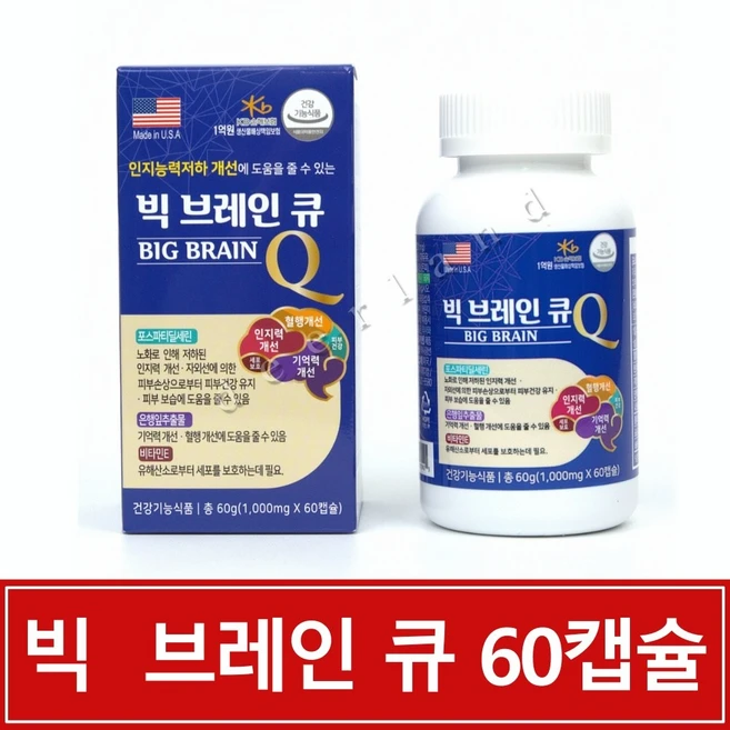 빅 브레인 큐 60캡슐, 1개 - 쿠팡