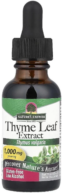 Natures Answer 네이쳐스엔서 Thyme Leaf Extract 1000mg 백리향 잎 추출물 1000mg, 30ml, 1개 - 쿠팡