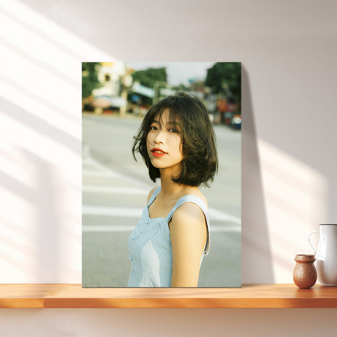 캔버스 액자 주문제작 웨딩 결혼 가족 스마트폰 사진 인화 대형 출력 인쇄, 직사각0호(22X16cm)