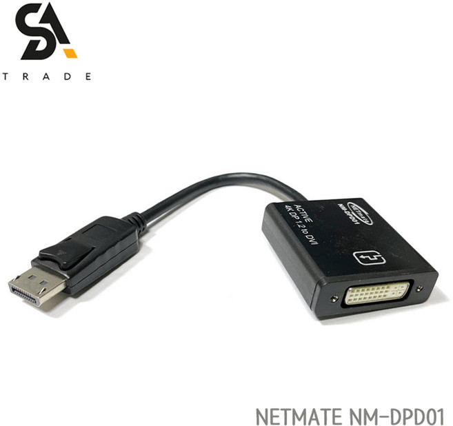 NetMate Displayport 1.2 to DVI 컨버터 NM-DPD01, 1개