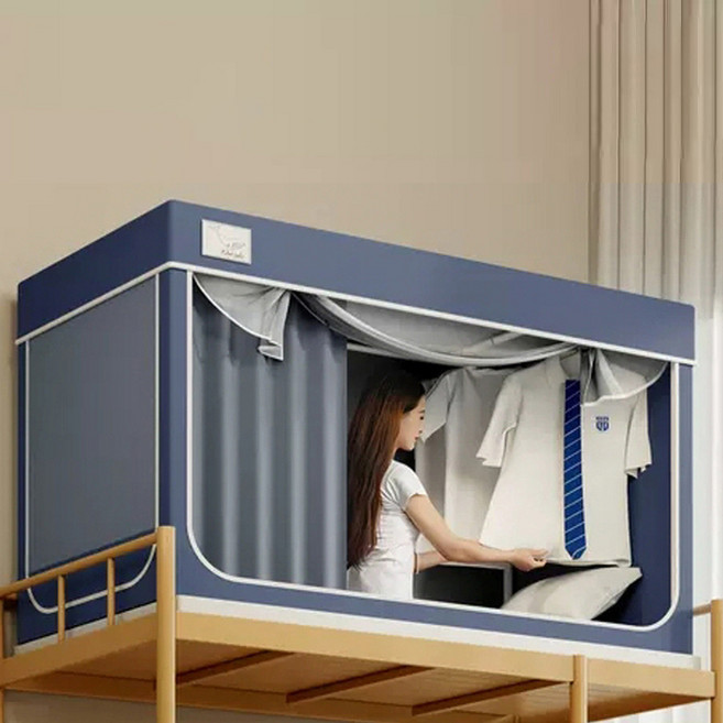 덕구몰 이층침대 코지 난방텐트 슈퍼싱글 방한 커튼