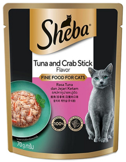 BEST 고양이캔 파우치 9900원 골라담기, 참치+게살, 70g, 6개