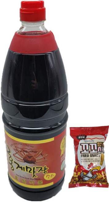 홍일식품 홍게맛장소스 레드 1.8리터 1개 꼬꼬스낵 1봉지 증정, 1.8L