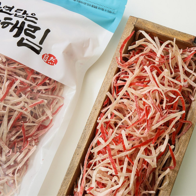 [자연담은 산해림] 부드럽고 맛있는 미국산 건맛살채, 500g