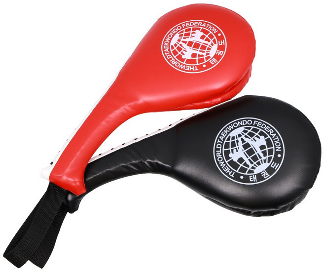 BIGHAPPY 태권도 발차기 쌍패들 격투기 훈련용, 블랙