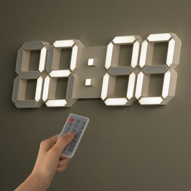 루나리스 국내생산 GPS 위성 프리미엄 LED 벽시계 자동밝기 인테리어 38cm, 화이트