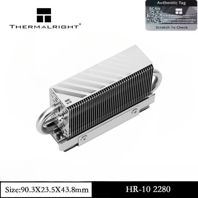 호환 Thermalright HR10 2280 PRO BLACK SSD 쿨러 방열판 냉각 양면 데스크탑, 02 HR-10 2280, 01 China Mainland