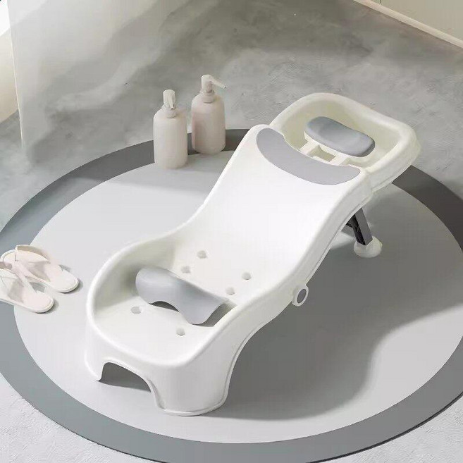 이동식 가정용 샴푸대 접이식 감기 미용실 샤워 세면대 머리 간이 침대 감는 의자, 1. 315 그레이화이트